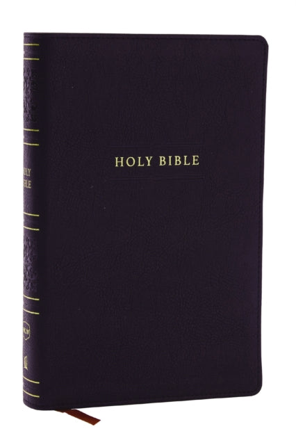 NKJV Personal Size Large Print Bible with 43,000 Cross References, Black Leathersoft, Red Letter, Comfort Print (Thumb Indexed)