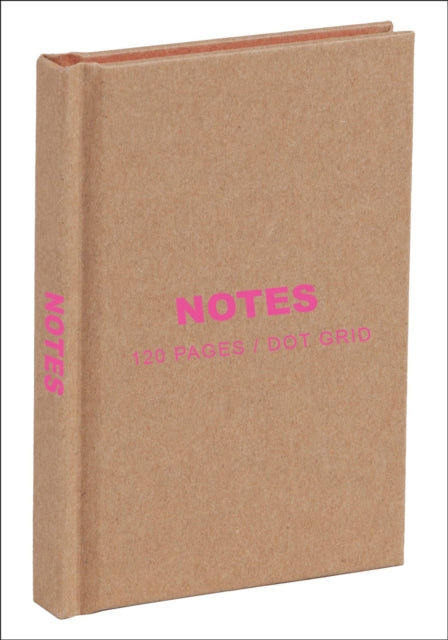 Kraft and Pink Mini Notebook: Dot Grid Paper