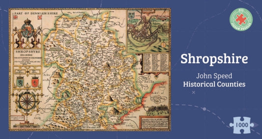 Scotland Historical 1610 Map 1000 Piece Puzzle