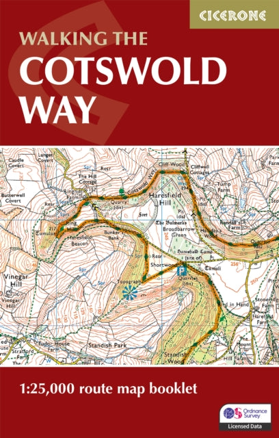 The Cotswold Way Map Booklet: 1:25,000 OS Route Mapping