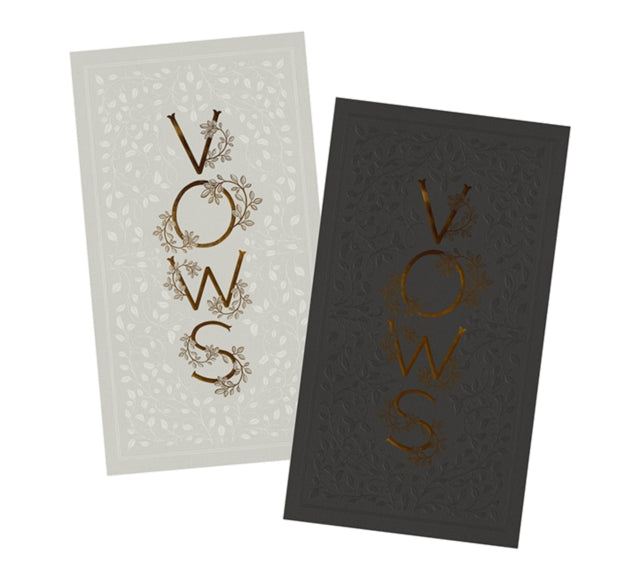 Wedding Vows Book: A Set of Heirloom-Quality Vow Books with Foil Accents and Hand Drawn Illustrations