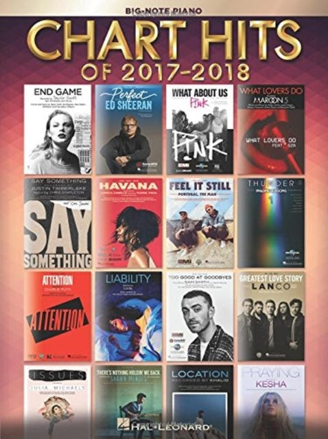 Chart Hits of 2017-2018: Big-Note Piano