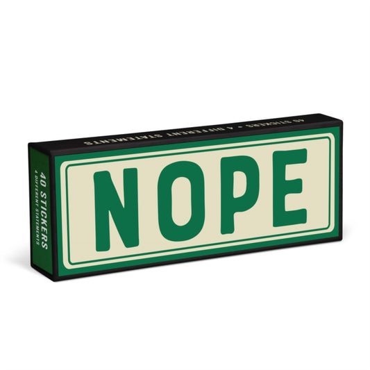 Knock Knock Nope Sticker Statements