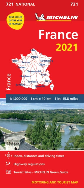 France 2021 - Michelin National Map 721: Maps