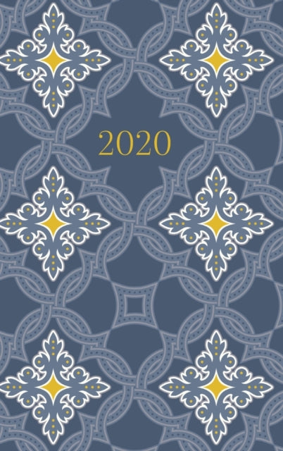 2020 Planner, 2 days per page, with Islamic Hijri dates, Grey Tiles