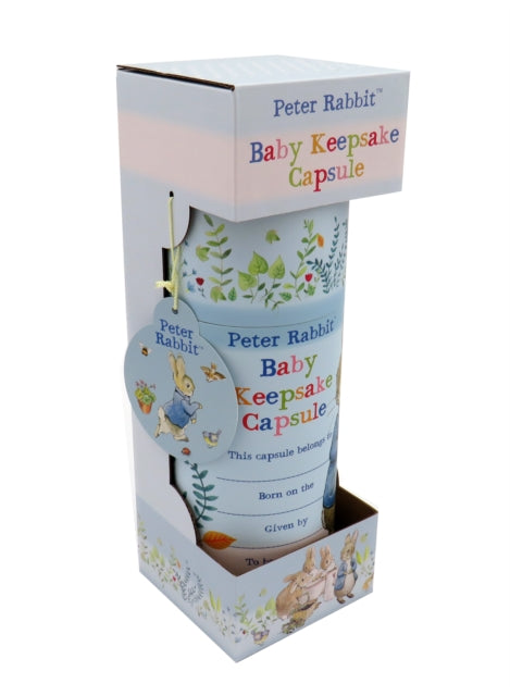 Baby Keepsake Capsule Tube Pastel Stripes