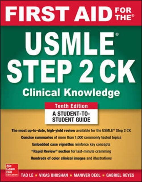 First Aid for the USMLE Step 2 CK, Tenth Edition