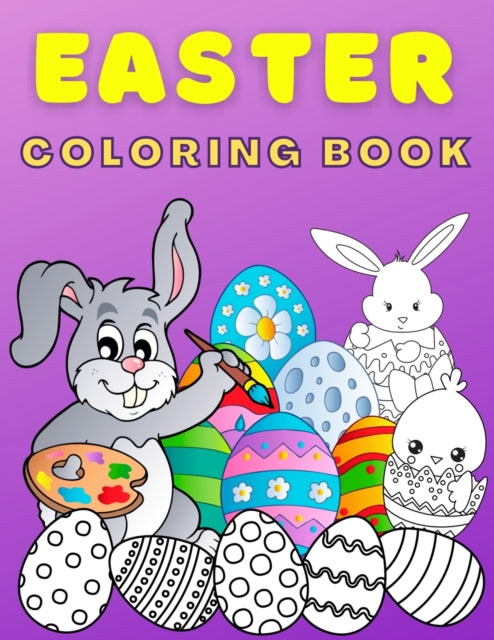 Easter Coloring Book For Kids Ages 4-8