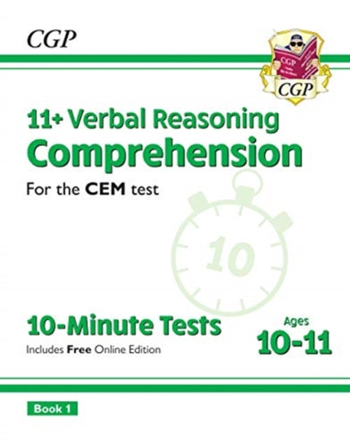 11+ CEM 10-Minute Tests: Comprehension - Ages 10-11 Book 1 (with Online Edition)