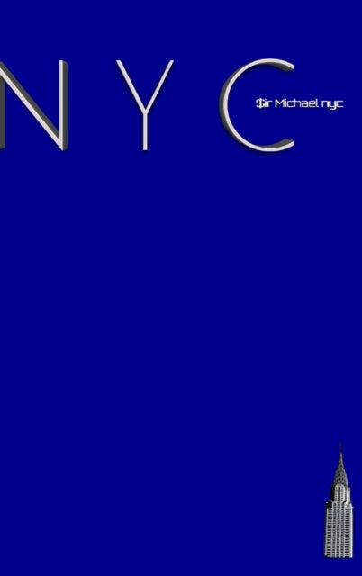 NYC Chrysler building bright blue classic grid page notepad $ir Michael Limited edition