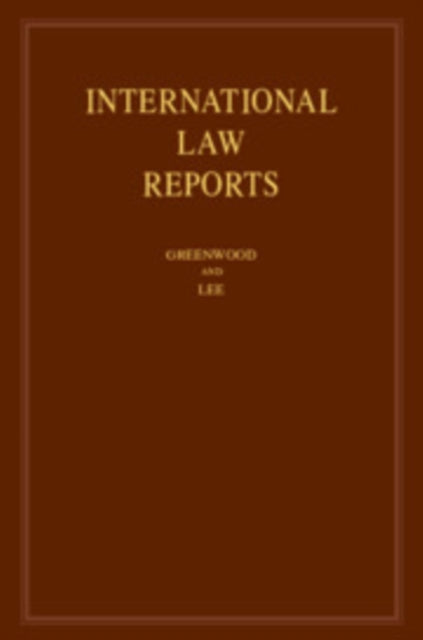 International Law Reports: Volume 193