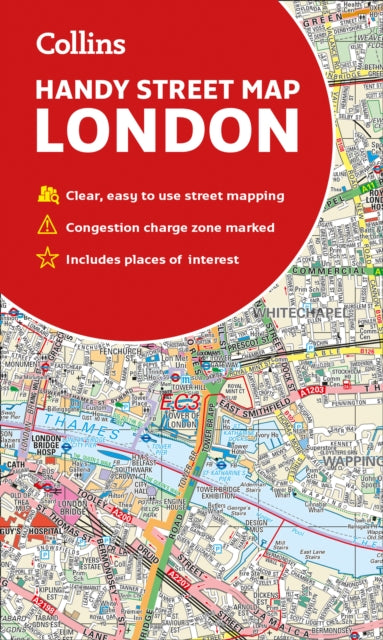 folded,Collins London Handy Street Map