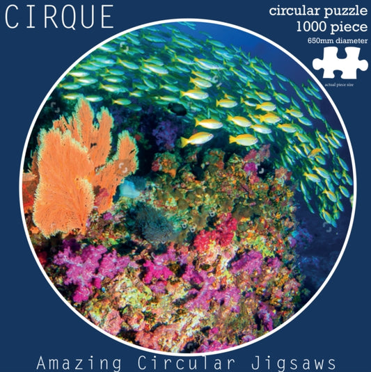 Tropical Ocean 1000 Piece Round Jigsaw in Square Box