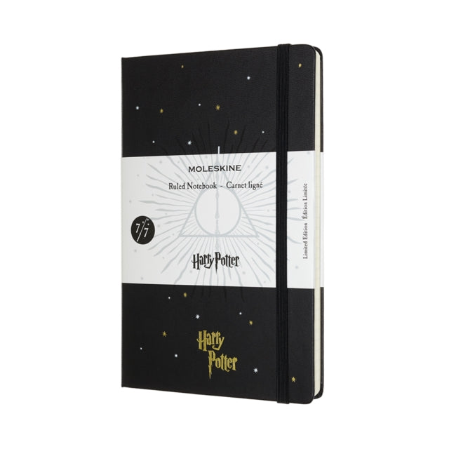 Moleskine Limited Edition Harry Potter Large Ruled Notebook: Book 7 Deathly Hallows Black