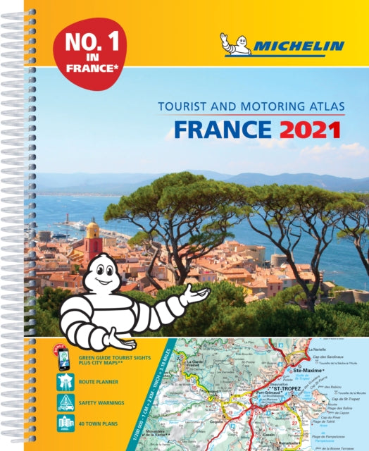 France 2021 -A4 Tourist & Motoring Atlas: Tourist & Motoring Atlas A4 spiral