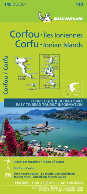 Corfu & the Ionian Islands - Michelin Zoom Map 140: Maps