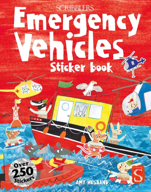 Scribblers Fun Activity Emergency Vehicles Sticker Book