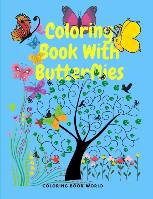 Coloring Book for Kids with Butterflies