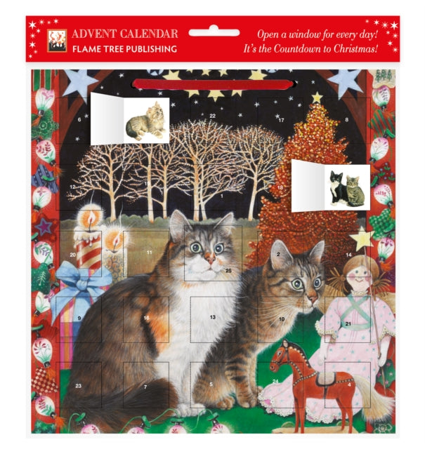 Ivory Cats - An American Christmas advent calendar (with stickers)