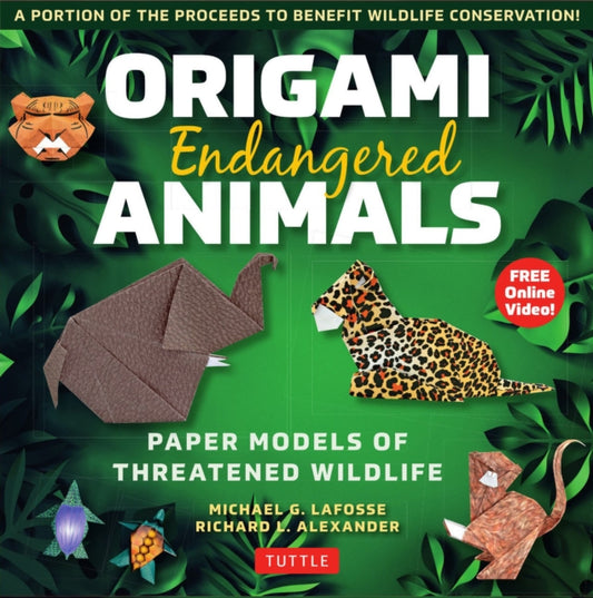 Origami Endangered Animals Kit: Paper Models of Threatened Wildlife
