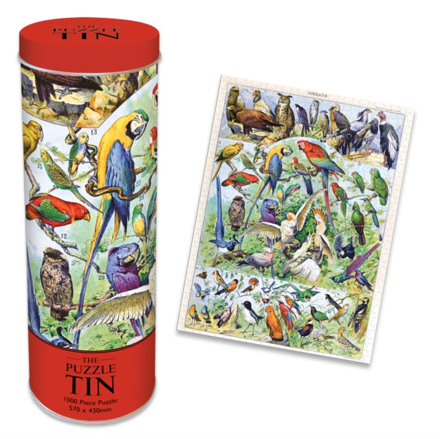 Birds 1000 Piece Jigsaw in a Tin