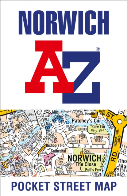 folded,Norwich A-Z Pocket Street Map