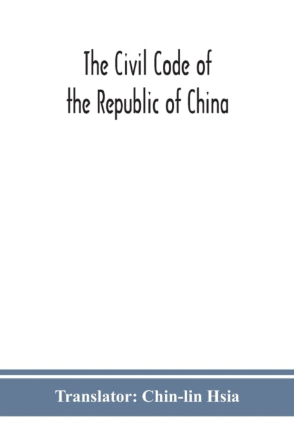 Civil code of the republic of China