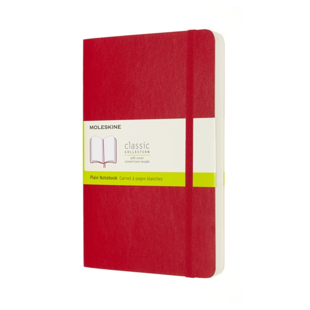 Moleskine Expanded Large Plain Softcover Notebook: Scarlet Red