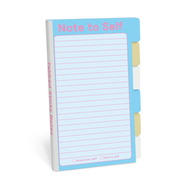 Knock Knock Note to Self Tabbed Sticky Notes