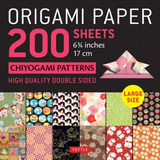 Origami Paper 200 sheets Chiyogami Patterns 6 3/4" (17cm): Tuttle Origami Paper: High Quality, Double-Sided Origami Sheets with 12 Different Patterns (Instructions for 6 Projects Included)