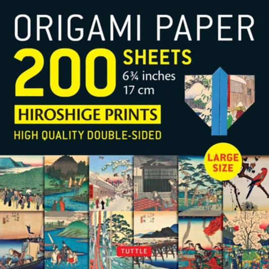 Origami Paper 200 sheets Japanese Hiroshige Prints 6.75 inch: Large Tuttle Origami Paper: High-Quality Double Sided Origami Sheets Printed with 12 Different Prints (Instructions for 6 Projects Included)