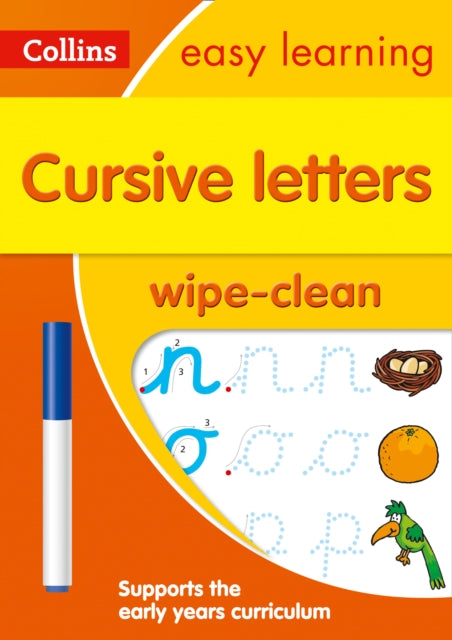 Cursive Letters Age 3-5 Wipe Clean Activity Book: Ideal for Home Learning