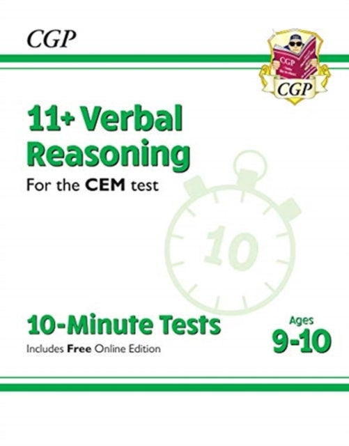 11+ CEM 10-Minute Tests: Verbal Reasoning - Ages 9-10 (with Online Edition)