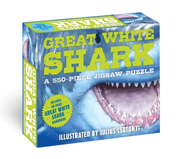 Great White Shark 500-Piece Jigsaw Puzzle & Book: A 500-Piece Family Jigsaw Puzzle Featuring The Shark Handbook