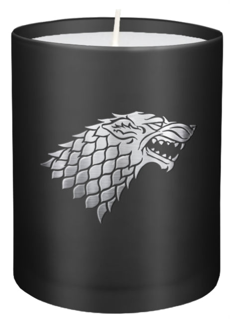 Game of Thrones: House Stark Large Glass Candle