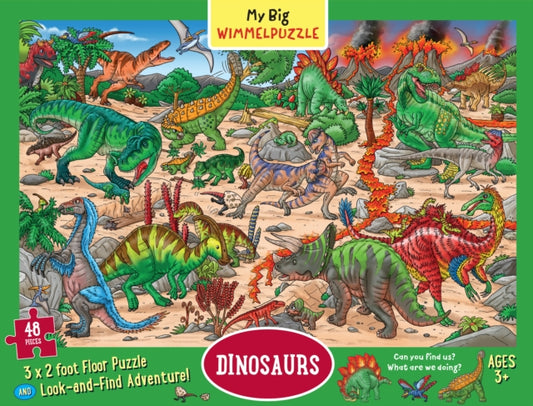 My Big Wimmelpuzzle Dinosaurs Floor Puzzle, 48-Piece
