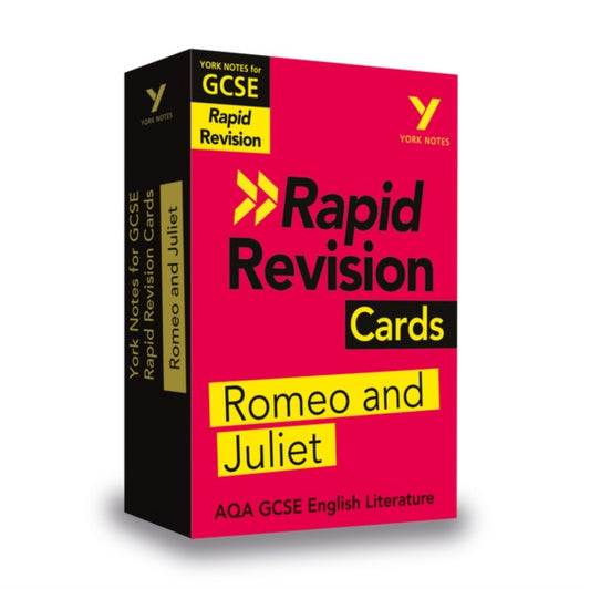 York Notes for AQA GCSE (9-1) Rapid Revision Cards: Romeo and Juliet - Catch up, revise and be ready for 2021 assessments and 2022 exams