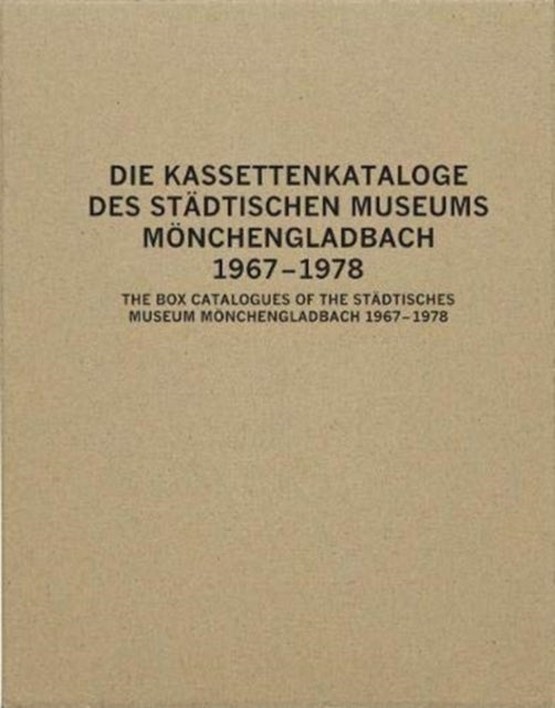 Box Catalogues of the Sta dtisches Museum Mo nchengladbach 1967-78