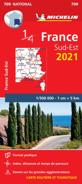 Southeastern France 2021 - Michelin National Map 709: Maps