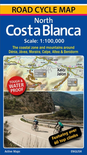 folded,North Costa Blanca: Road Cycle Map
