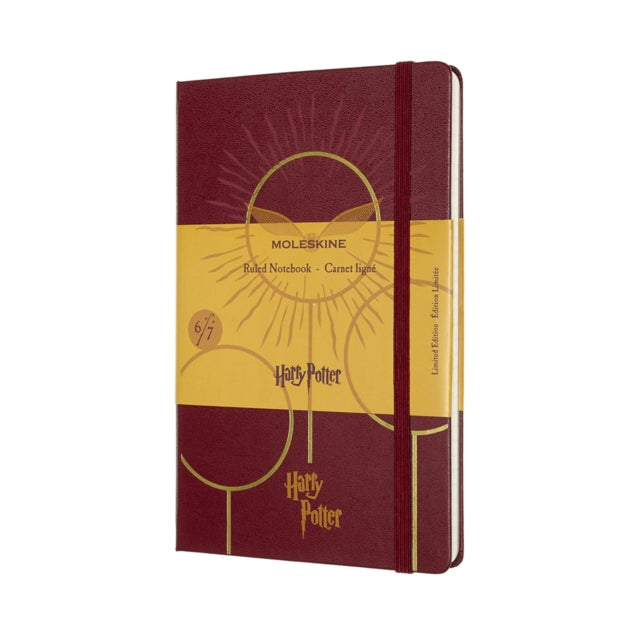 Moleskine Limited Edition Harry Potter Large Ruled Notebook: Book 6 Half-Blood Prince Bordeaux Red