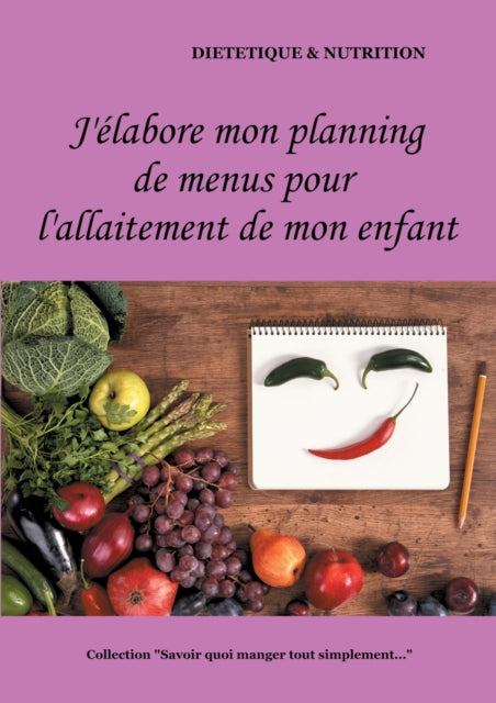 J'elabore mon planning de menus pour l'allaitement de mon enfant