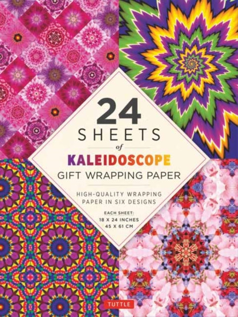 Kaleidoscope Gift Wrapping Paper - 24 sheets: High-Quality 18 x 24" (45 x 61 cm) Wrapping Paper