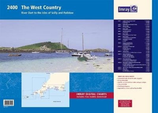 flat,Imray 2400 West Country Chart Atlas: River Dart to the Isles of Scilly and Padstow