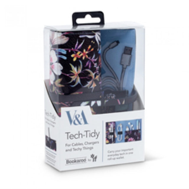 V & A Bookaroo Tech-Tidy Kilburn Black Floral