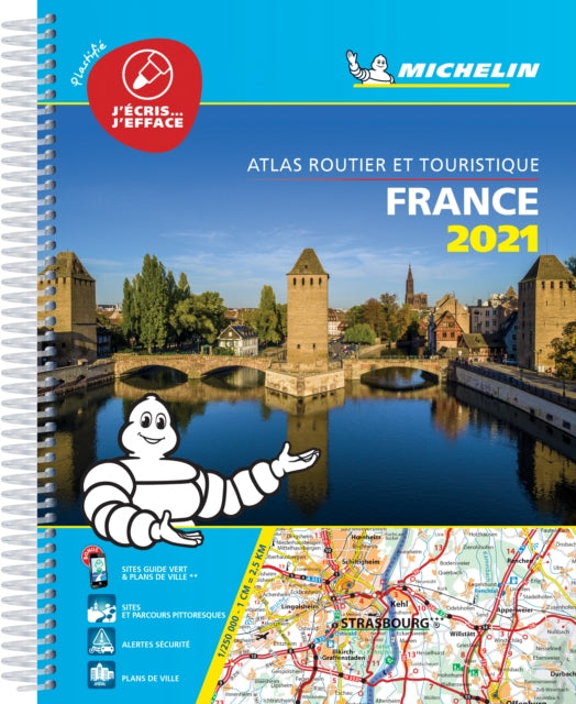 France 2021 -Tourist & Motoring Atlas A4 Laminated Spiral: Tourist & Motoring Atlas A4 spiral