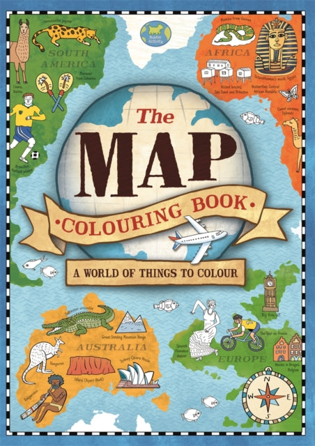 Map Colouring Book: A World of Things to Colour