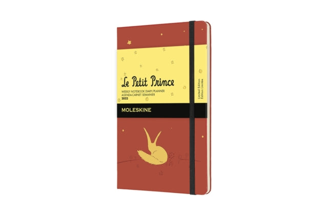 Moleskine Ltd. Ed. Petit Prince 2022 12-Month Weekly Pocket Hardcover Notebook: Coral Orange