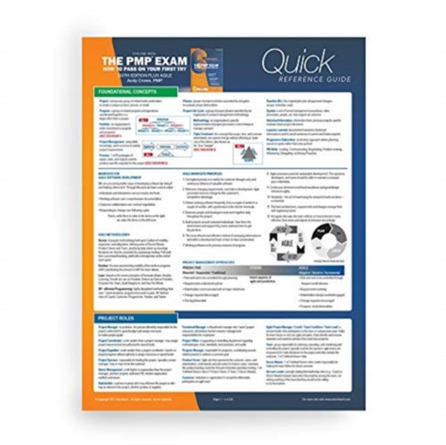 PMP Exam: Quick Reference Guide, Sixth Edition Plus Agile