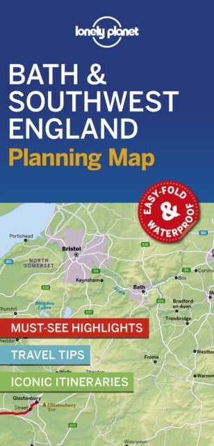folded,Lonely Planet Bath & Southwest England Planning Map